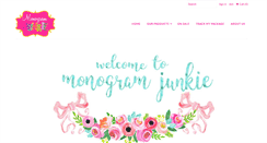 Desktop Screenshot of monogramjunkie.com